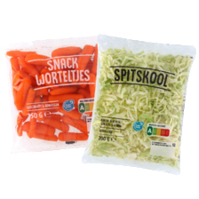 Snackwortelen, soepgroenten of spitskool